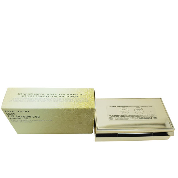 Bobbi Brown Luxe Eye Shadow Duo Midnight Toast Frosted + Supernova - Picture 3 of 3